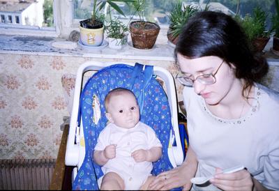 Саша Базыкина с мамой